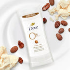 Dove Deodorant Stick Shea Butter 3 Count Non-irritating Deodorant for Underarm Care Kindest Aluminum Free Deodorant 2.6 oz