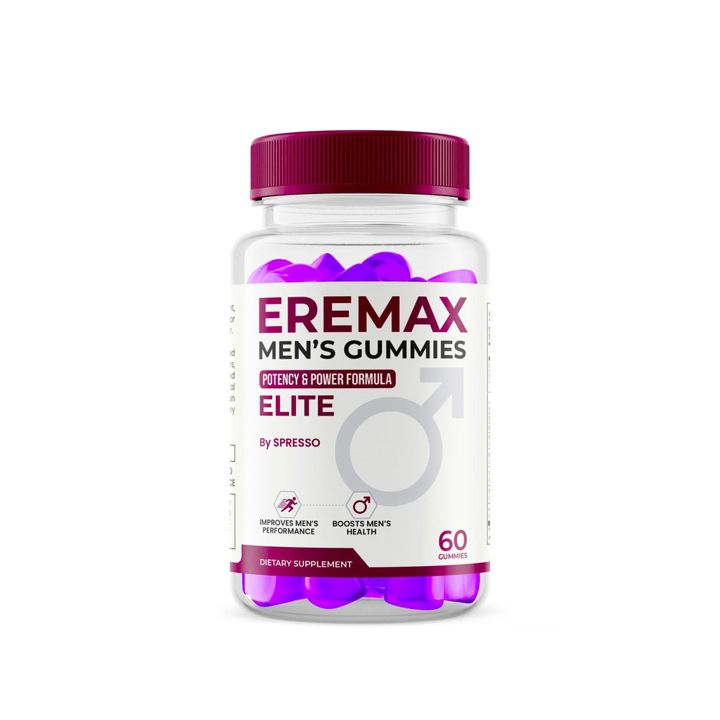 (1 Pack) Eremax Gummies, Official Eremax Supplements with Premium Ingredients for Maximum Strength & Overall Wellness, All Natural Advanced Formula Support Gummys for Reviews (60 Gummies)