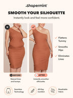SHAPERMINT High Waisted Shapewear Shorts, Tummy Control Under Dress S-4XL