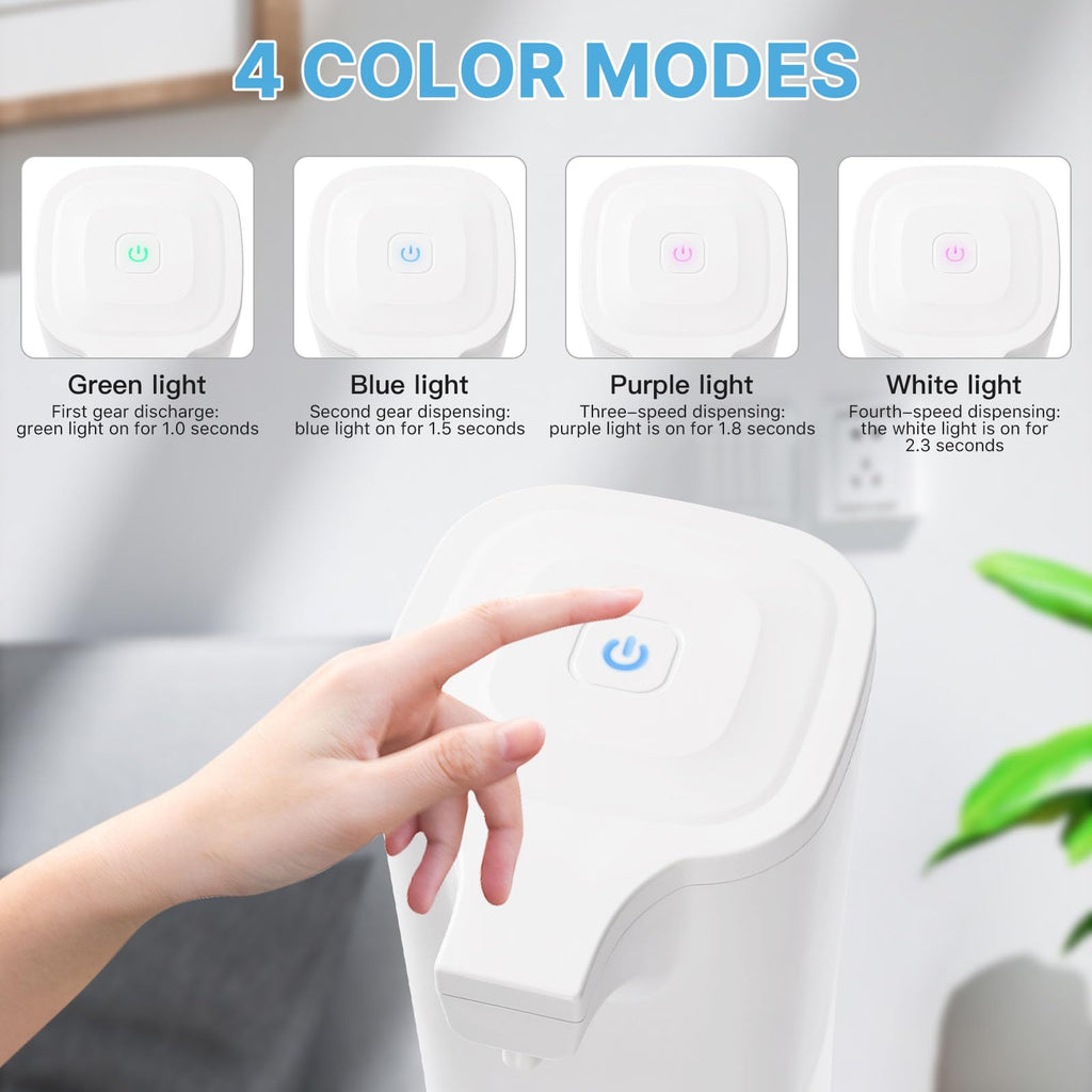 WAONIQ Touchless Alcohol Spray Dispenser, Infrared Induction Sprayer, Automatic Hand Sanitizer, White, 550ml, 8.9x2.9x10.3cm