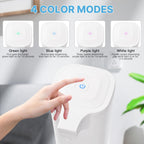WAONIQ Touchless Alcohol Spray Dispenser, Infrared Induction Sprayer, Automatic Hand Sanitizer, White, 550ml, 8.9x2.9x10.3cm