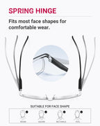 TERAISE 4PCS Fashion Anti-blue light Reading Glasses Men Women Computer Reader(2.25X)