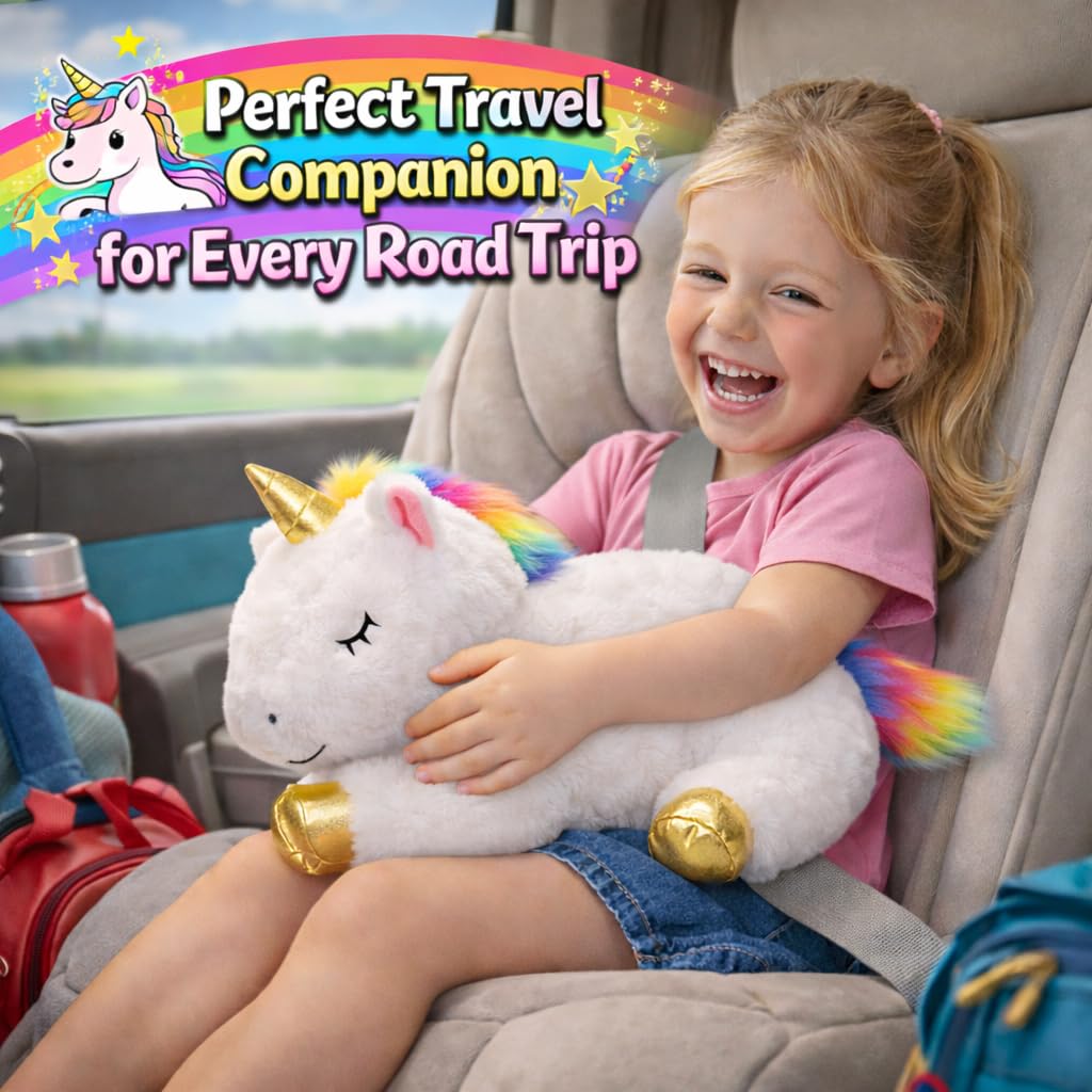 KMUYSL Mommy Plush Toys with 4 Babies, Stuffed Animal for Kids, Unicorn