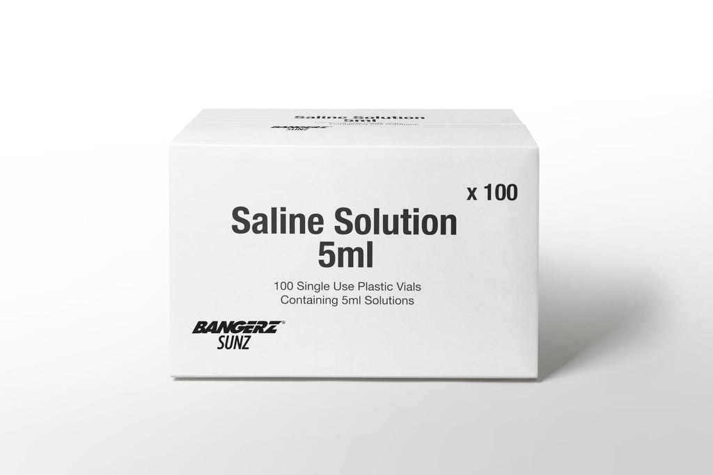 Bangerz Sunz Saline Solution 5ml Unit, 100 per Box