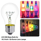 Lava Lamp Bulb 40W 4 Pack E26 Medium Base A15 Appliance Oven Light Bulb
