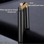Laicengo Vintage Trench Lighter, Copper Lighter, Windproof Brass Lighters for Men Dad Husband (Fuel Not Included), Black