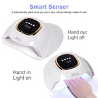 MIRAGE LAYON UV Nail Lamp - Fast Drying, Powerful & Efficient LED Nail Lamp with 4 Timing Settings & Infrared Automatic Sensor Professional UV Light for Home Salon Nail Art Tools