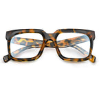 VISOONE 2 Pack Rectangle TR90 Blue Light Blocking Glasses Computer Eyewear with Preppy Look for Women and Men Cougar