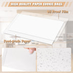 GBACHOOSE 800 Pack Wax Paper Bags 4x6 inch, Greaseproof Bag Paper Cookie Bags Bakery Wax Bag for Food, Cookie, Candies and More(White)