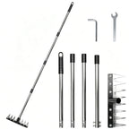OK5STAR Heavy Duty Iron Weeding Rake for Yard, Lawn and Garden
