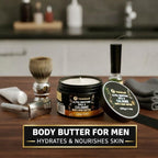 Body Butter for Men - Shea and Cologne Scented Body Cream for all Skin Types