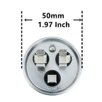 BOJACK 45+5uF 45/5MFD ±6% 370V CBB65 Dual Run Circular Start Capacitor for AC Motor Run or Fan Start or Condenser Straight