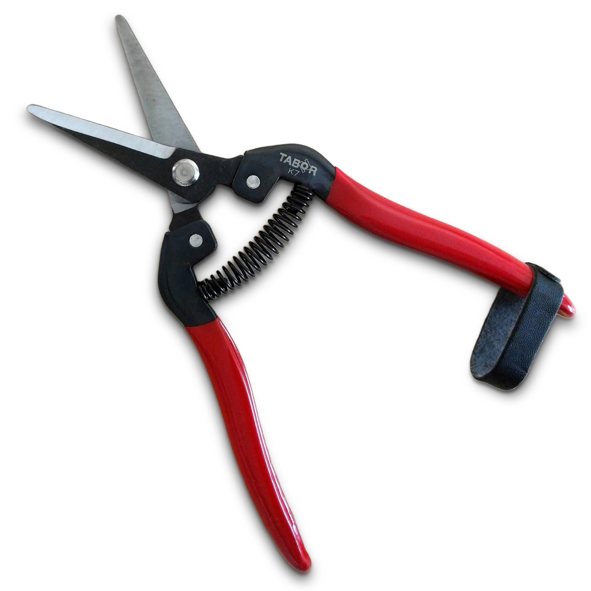 TABOR TOOLS K7A Pruning Snips – 7,5" – Carbon Steel Flower Pruning Scissors for Gardening | Floral Snips and Pruners for Deadheading, Trimming & Harvesting Herbs, Flowers, Fruits or Vegetables