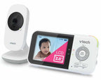 VTech Baby Monitor No WiFi – 19Hr Video Battery, 1000ft Range, Night Vision, Two-Way Talk, Temperature Sensor, Sound-Activated Screen, Lullabies | VM819