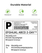 Nelko Genuine 4x6 Direct Thermal Shipping Label (Pack of 500 Fan-Fold Labels), 4x6 Thermal Labels for Nelko PL70E Shipping Label Printer, Perforated and Strong Adhesive, Commercial Grade