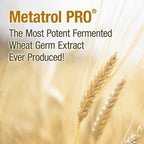 American BioSciences Metatrol PRO, Fermented Wheat Germ Extract - Gluten Free Immune Support - 60 Vegetarian Capsules, 41mg