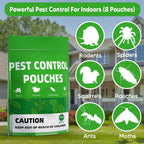 KPNKKWY Pest Control, Rodent Repellent Pouches, Mouse Repellant Indoor, Mice Peppermint to Repel Rat, Ant, Roach, Mosquito & Moth, RV Mouse Deterrent, Keep Mouse Away