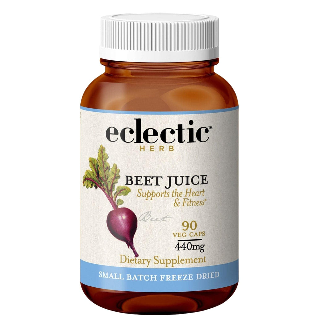 Eclectic Herb - Organic Beet Juice Capsules | Natural Herbal Supplement | Premium Cardiovascular Health & Circulation Support | Freeze-Dried, Vegan, Non-GMO, Gluten Free (90 CT | 440 mg)