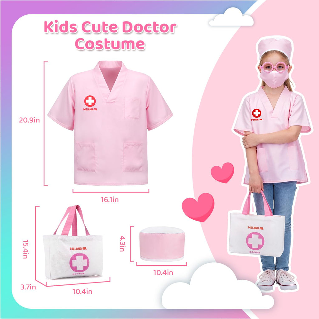 Meland Doctor Kit with Puppy for Girls, Pretend Play Toy Gift for Ages 3–6
