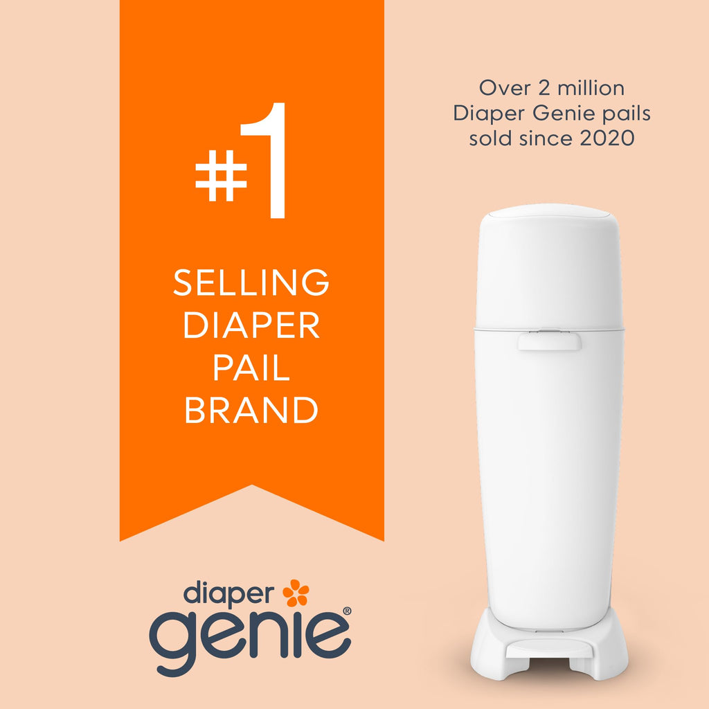 Diaper Genie Bags Refills 270 Count (Pack of 3) Clean Laundry Scent | Diaper Pail Refills with Max Odor Lock | Holds up to 810 Newborn Diapers