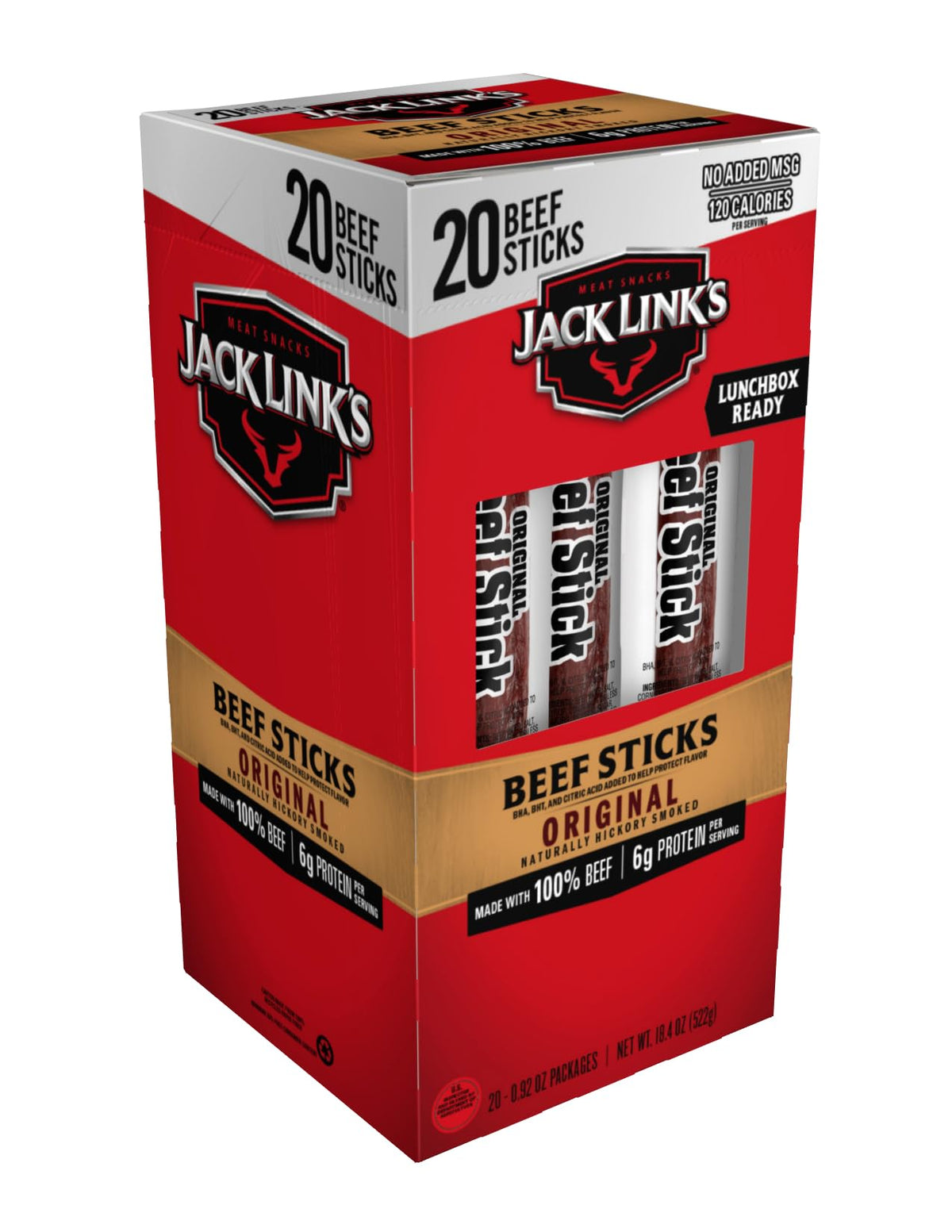 Jack Link's Original Beef Jerky Sticks - 0.92 oz (20 Pack)