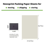 Large Packing Paper Sheets for Moving 31" x 21.5" Packaging Newsprint Paper 50 Pack Packing Paper for Wrapping Fragiles,Box Fillers for Moving Supplies 2.1Lbs