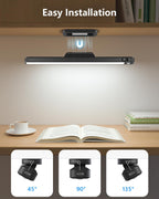 Ferswe 3W Motion Sensor Magnetic Light Bar,Eye-Friendly Rechargeable Closet Lights with Battery Display,2000mAh Vanity Lights for Mirror, Rechargeable Light Bar for Cabinet, Closet, Bathroom and Desk