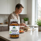 Pure Mountain Botanicals Dandelion Root Capsules - 450mg Organic Supplement - 90 Kosher Vegan Non-GMO Dandelion Pills