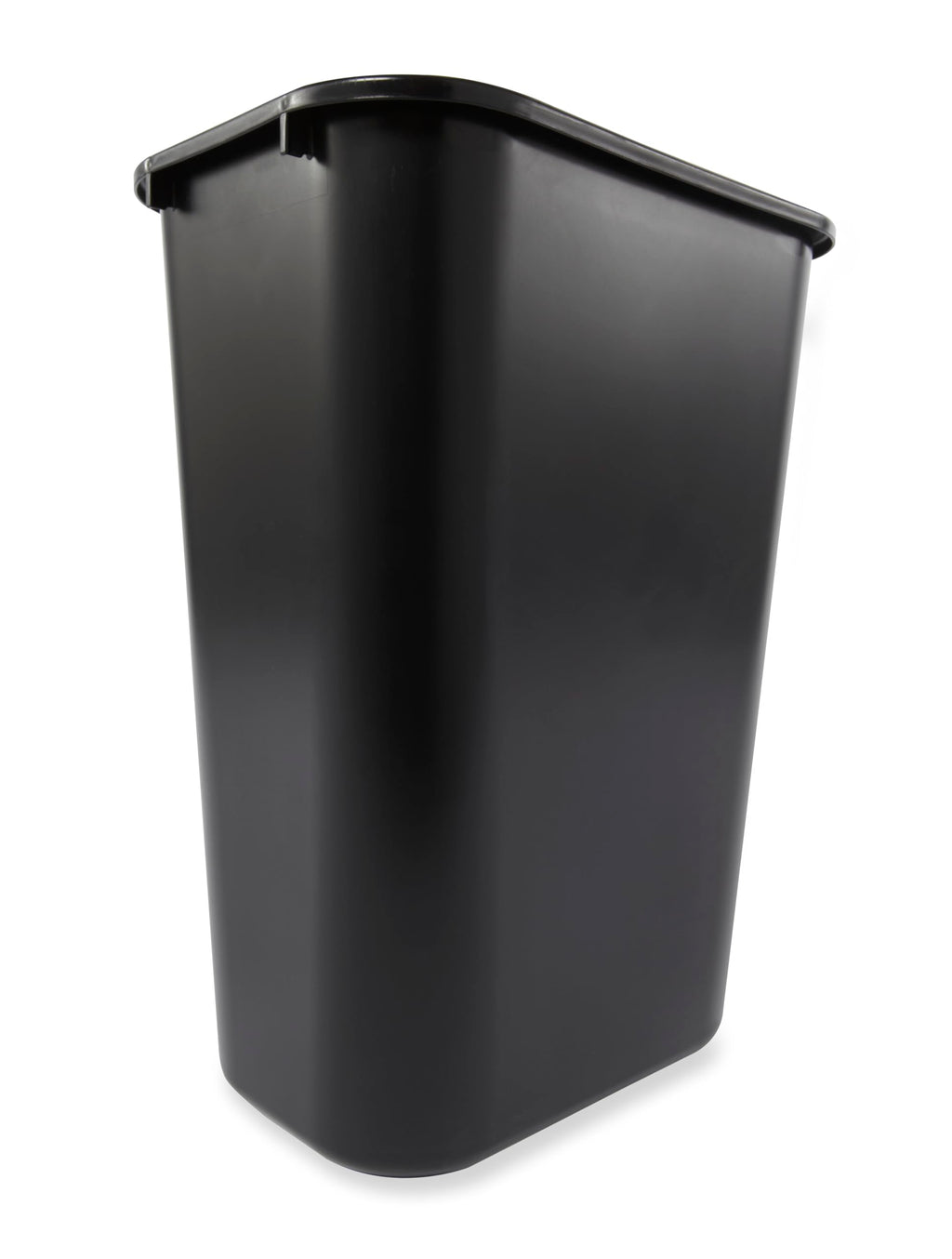 Rubbermaid Commercial Wastebasket Trash Container, 41QT/10.25 GAL, Plastic, Black, Stackable Trash Can for Bedroom/Bathroom/Office, Fits Under Desk/Sink/Cabinet