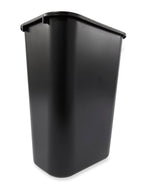 Rubbermaid Commercial Wastebasket Trash Container, 41QT/10.25 GAL, Plastic, Black, Stackable Trash Can for Bedroom/Bathroom/Office, Fits Under Desk/Sink/Cabinet