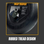 True Temper FFTCC 8 in. Hub Never Flat Wheelbarrow Tire with Ribbed Tread, 8-Inch,Black