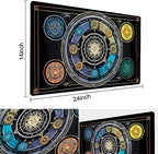 Board Game 14x24in MTG Playmat Compatible for OCG CCG RPG TCG Playmats (Five Elements)