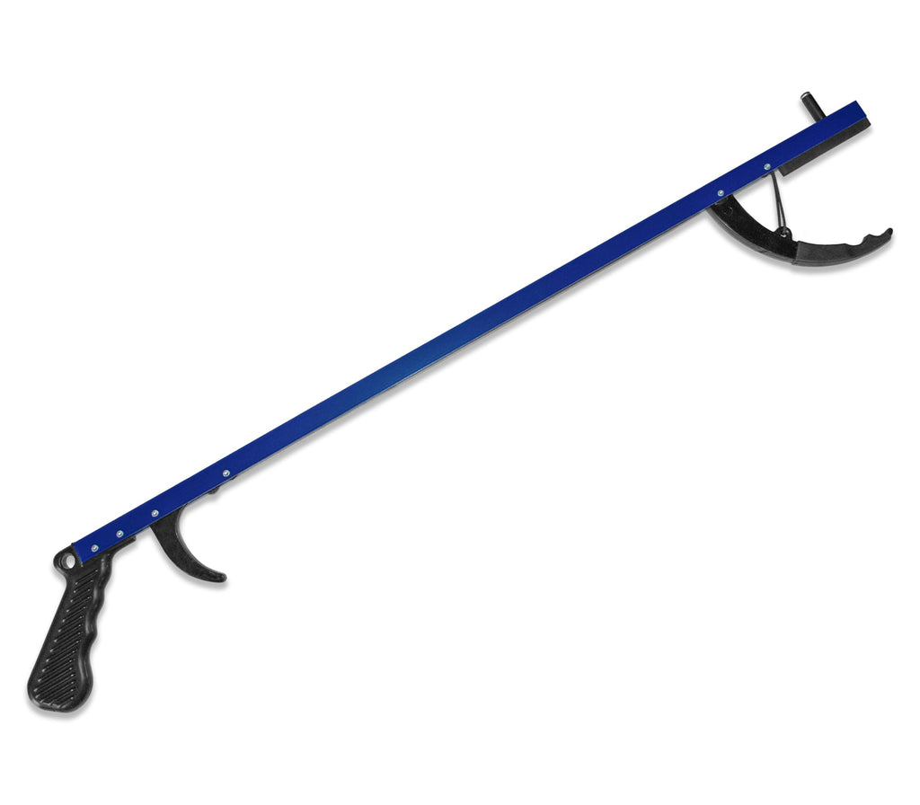 Rehabilitation Advantage Blue Aluminum Reacher Grabber with Magnetic Tip, Set of 2