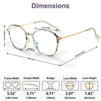 VISOONE Lightweight TR90 Blue Light Blocking Glasses Frame with Anti Glare Eye Protection for Women and Men RANE