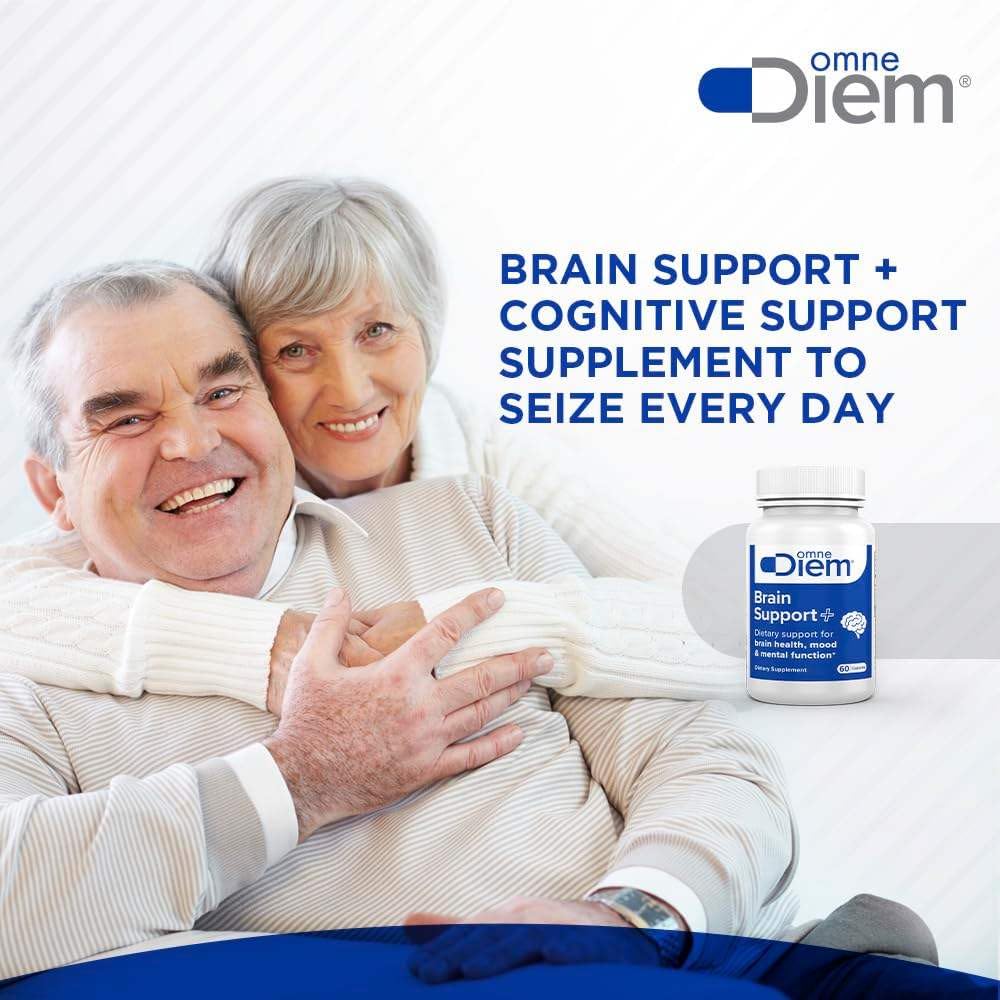Omne Diem Brain Support with Cerenx and MecobalActive, 60 Capsules – Dietary Supplement for Brain Health, Mood & Mental Function