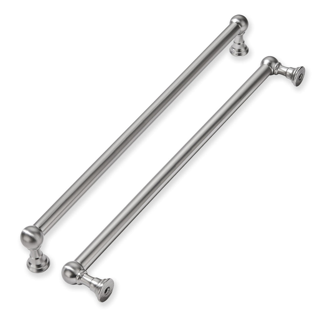 khtumeware 3 Pack Appliance Pull 18 Inch Hole Center Solid Brushed Satin Nickel Cabinet Pulls Heavy Duty Vintage Cabinet Handles for cabinets Dressers Kitchens Handles Bathroom cabinets