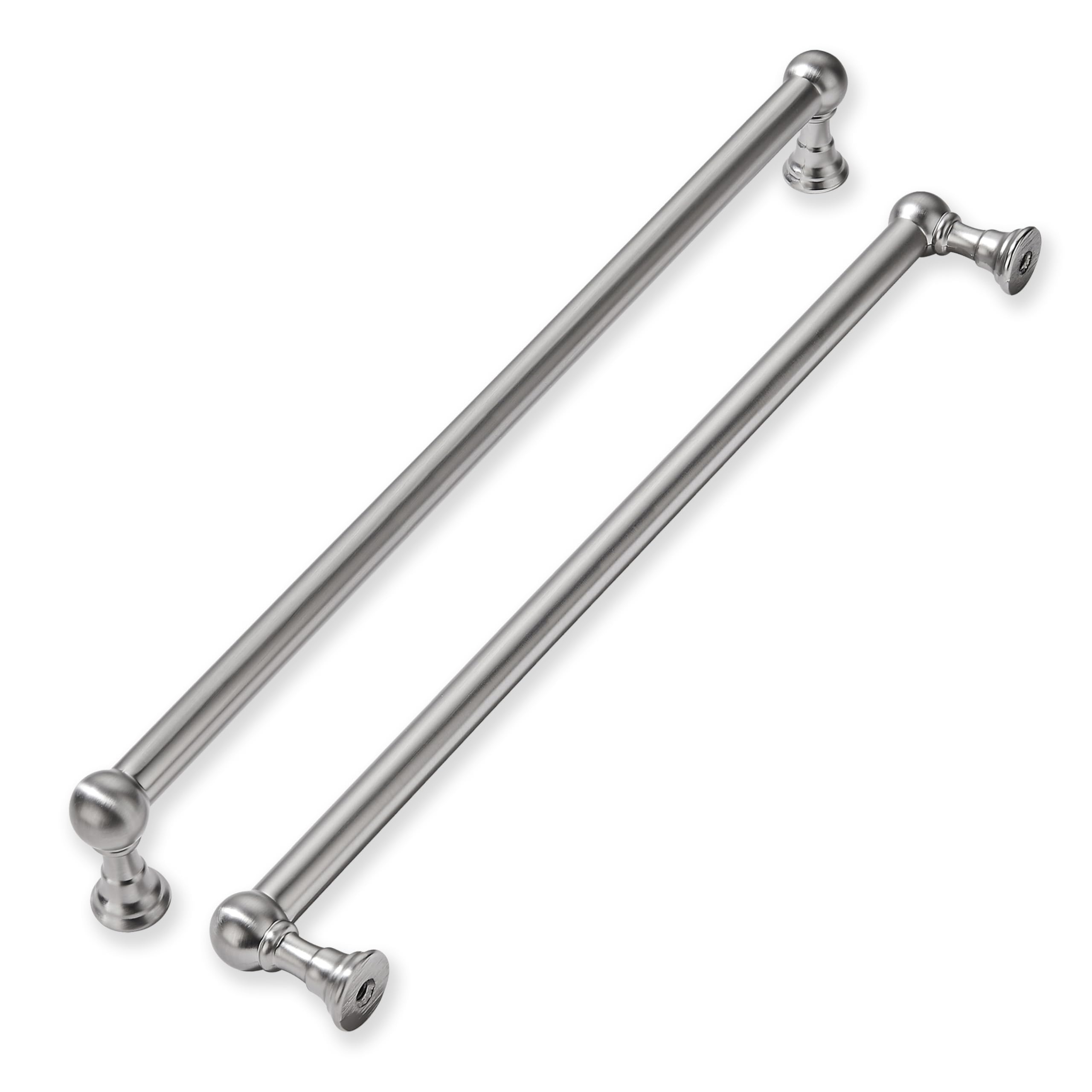 khtumeware 3 Pack Appliance Pull 18 Inch Hole Center Solid Brushed Satin Nickel Cabinet Pulls Heavy Duty Vintage Cabinet Handles for cabinets Dressers Kitchens Handles Bathroom cabinets
