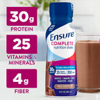 Ensure COMPLETE Milk Chocolate Nutrition Shake, Complete, Balanced Meal Replacement, Ready To Drink, 30g Protein, 25 Vitamins & Minerals, 10 fl oz—24 Pack