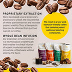 Enerhealth Botanicals NutriCafé Pure Cordyceps – Fairly Traded, Low Acid, Medium Roast Whole Arabica Bean Coffee, Infused with Organic Mushroom Extracts to Increase Vitality, Stamina, & Energy – 12 oz