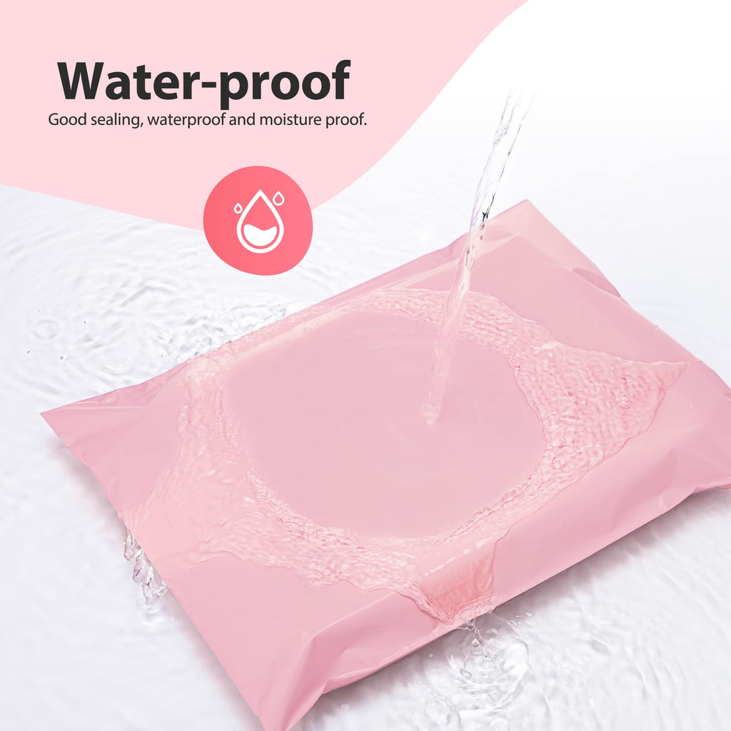 Fuxury 70000 Pcs 14.5X19" Poly Mailers Envelopes Shipping Bags for Clothing,Strong Adhesive Packaging Bag for Small Business Suppliers, Self Seal Mailing Poly Bags,Pink