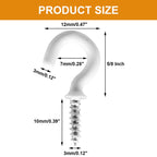Biaungdo Ceiling Cup Hooks, 5/8", White, 100 Pcs