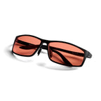 BRADDELL FL-41 Rose Tinted Blue Light Glasses for Migraine Light Sensitivity, Eyestrain and Fluorescent LED Glare (Aluminum)