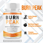 Burn Peak Capsules, Official Burnpeak Pink Salt Pills with All Natural Ingredients, Advanced BurnPeak Health and Wellness Supplement with Premium Vitamins for Active Lifestyle Support (60 Capsules)