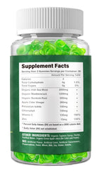 Riyuetian 2 Pack Sea Moss Gummies - 120 Vegan Irish Moss Gummy Bears - Made with Natural & Organic Sea Moss Gel, Bladderwrack & Burdock Root - Seamoss Supplement for Energy, Immune Support