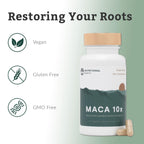 Nutritional Roots Organic Peruvian Maca Root 60 Gelatinized Capsules