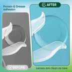 LIFVEAN Saline Contact Lens Solution Rinsing & Insertion Gentle Saline Solution for Soft & Rigid Gas Permeable Lenses Travel-Friendly 4 Fl Oz - 4 Pack