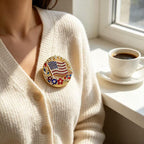 250th Anniversary Enamel Brooch Pin, 1776-2026 Patriotic Floral Star Badg American Birthday Rhinestone Flag Lapel Pin for Independence Day Veterans Souvenir Gift Jewelry (2PCS)