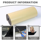 Storystore Foam Rubber Sheet with Adhesive, 12 x 59 x 1/8 Inch Closed Cell Insulation Neoprene Foam Sheet, Multi-Function Soundproof Weatherproof Foam Padding