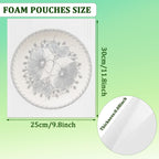 50 Pack 10x12 Inch Foam Pouches, Cushion Foam Wrap Pouches Protect for Fragile Item, Foam Packing Pouches for Mugs,Cups,Glasses,Dishes, Plate Packing Sleeves for Moving, Storage, Packing Supplies