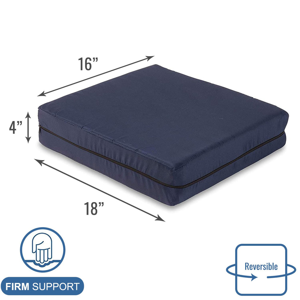 DMI Cushion for Office Chairs, Wheelchairs, FSA HSA Eligible, Scooters, Kitchen or Car Seats for Support and Height while Reducing Stress on Back, Tailbone or Sciatica.